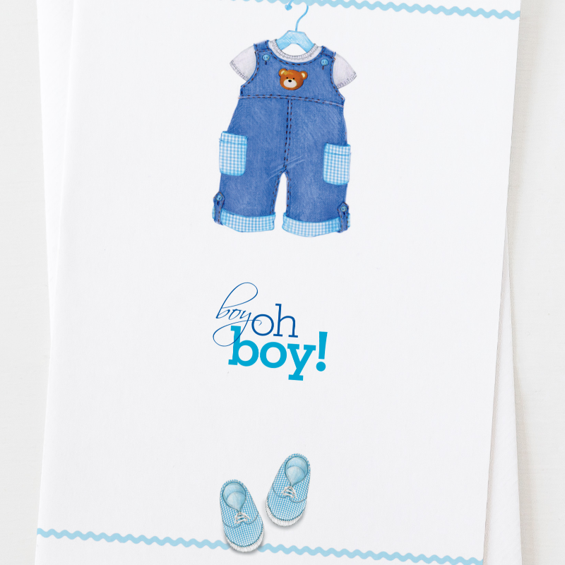 Ann Scott Design - Boy Oh Boy Baby Greeting Card C_1313