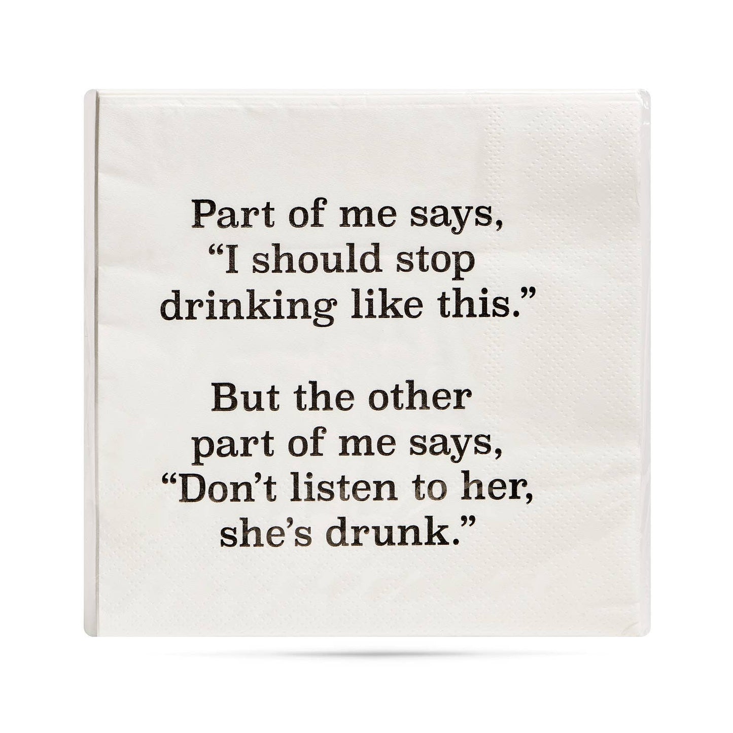 ellembee gift - Part of me says, I should stop drinking Cocktail Napkins