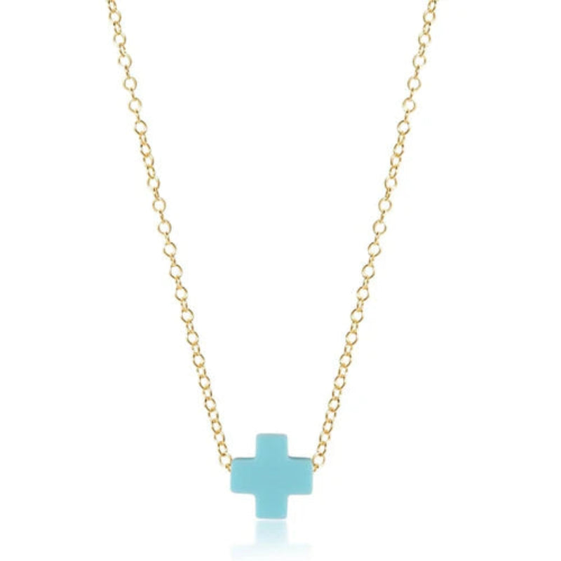 ENewton 16" Cross Necklace Gold Chain