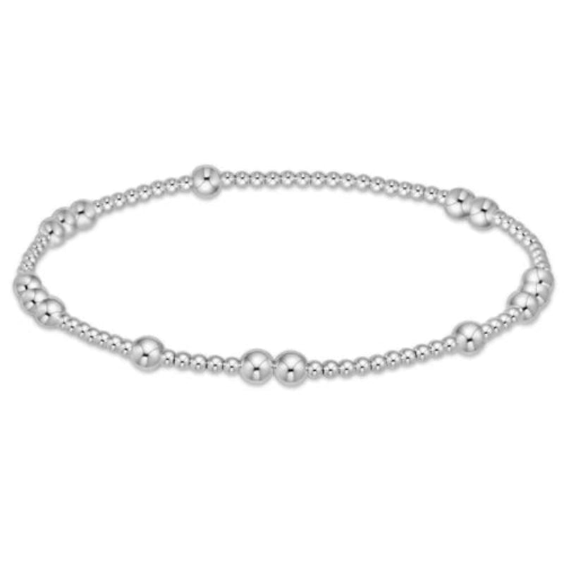 silver beaded bracelet