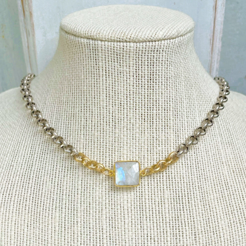 Kitzi Necklace with Stone Pendant