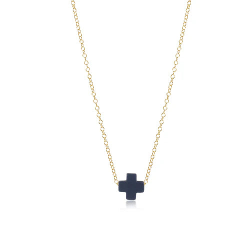 ENewton 16" Cross Necklace Gold Chain