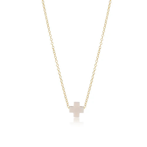 ENewton 16" Cross Necklace Gold Chain