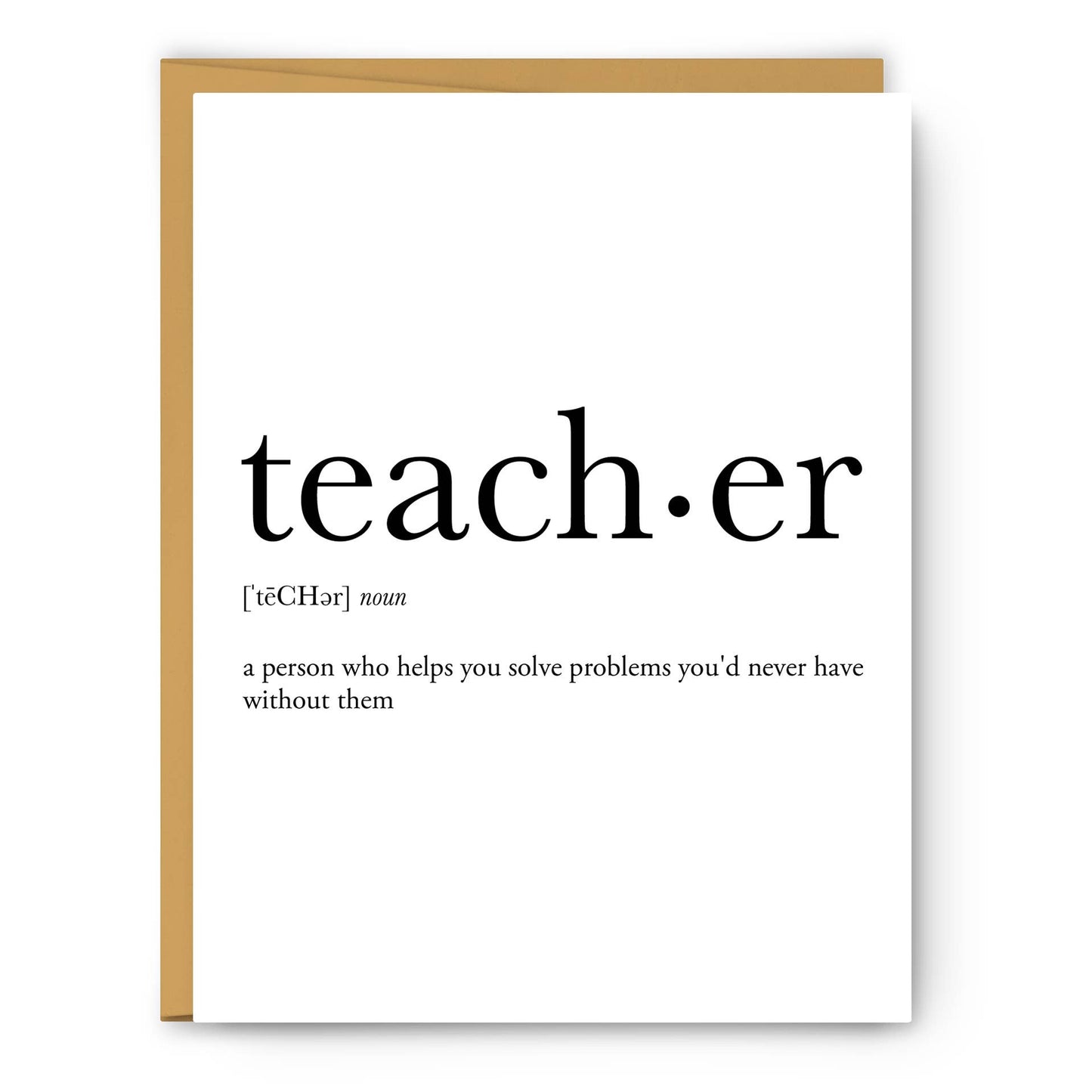 Footnotes - Teacher Definition - Everyday Card