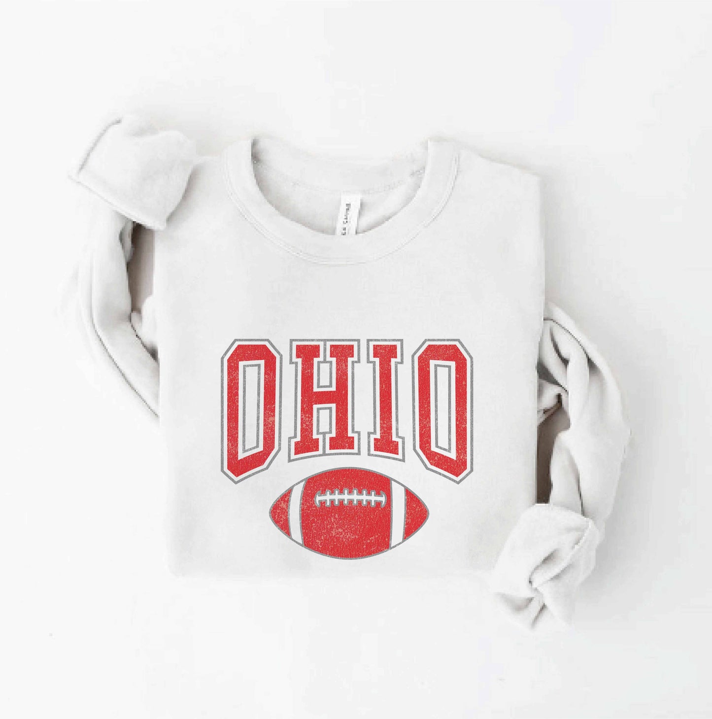 OAT COLLECTIVE - OHIO Sweatshirt: WHITE HEATHER / L