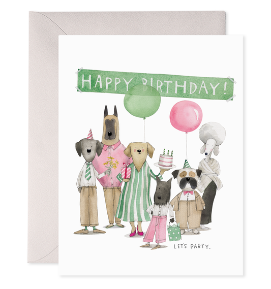 E. Frances Paper - Dog Party Birthday | Birthday Greeting Card