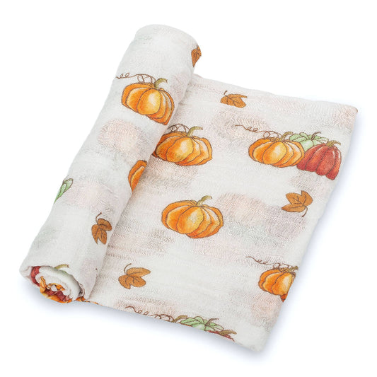 Pumpkin'pie Fall Baby Swaddle Blanket