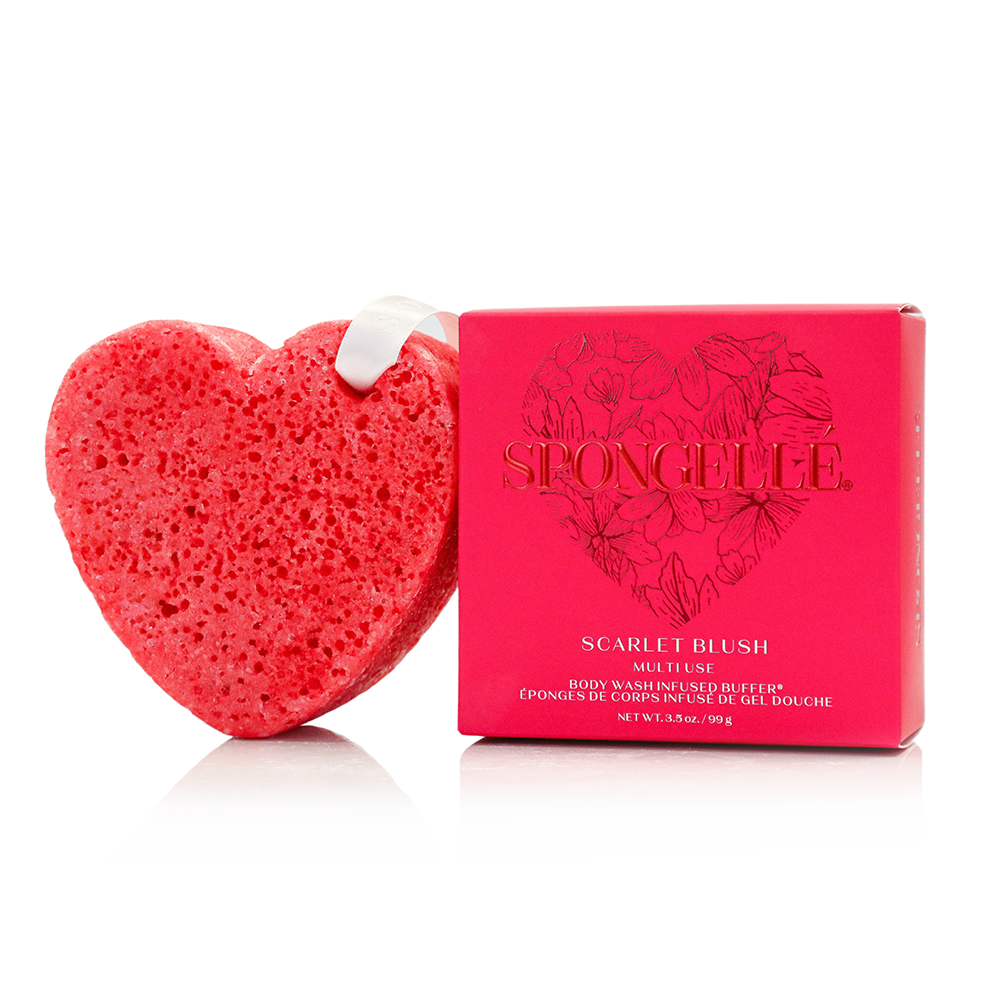 Spongellé - Scarlet Blush Valentine's Day Heart Buffer