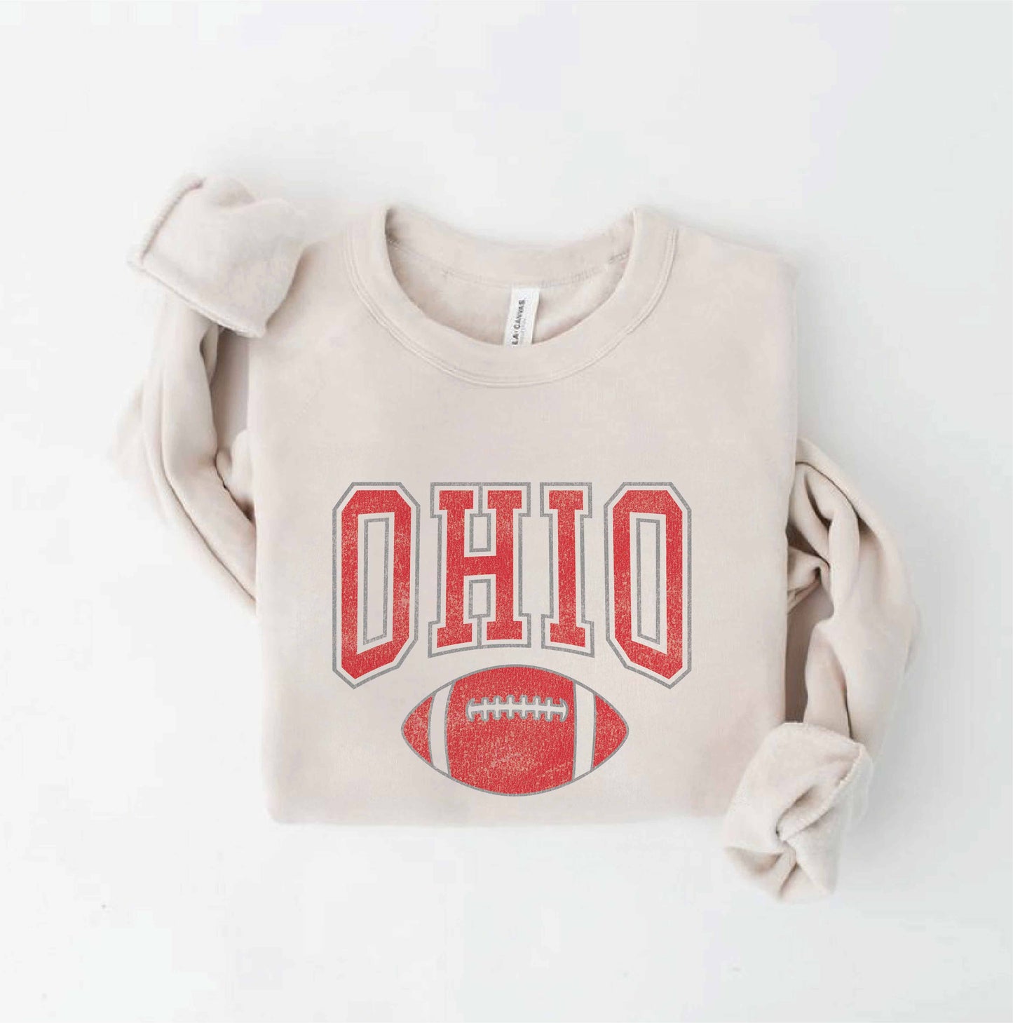 OAT COLLECTIVE - OHIO Sweatshirt: WHITE HEATHER / L