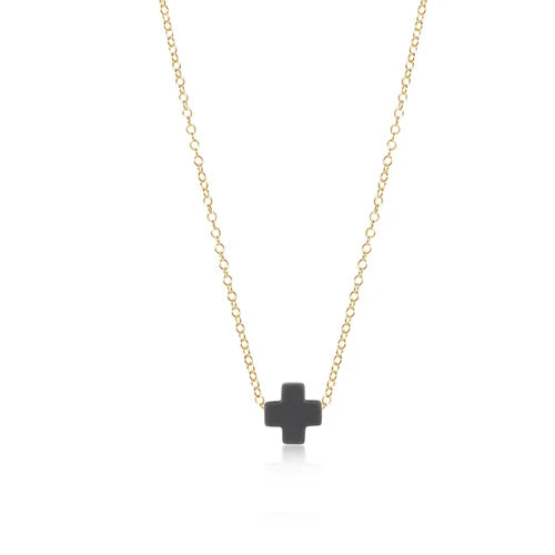 ENewton 16" Cross Necklace Gold Chain