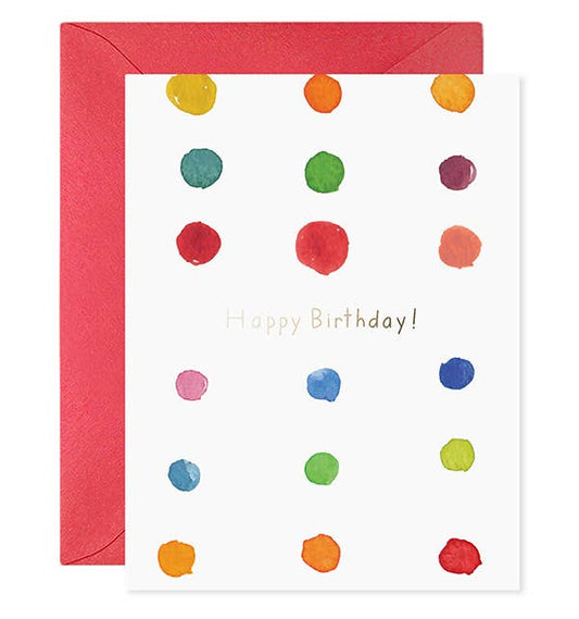 E. Frances Paper - Birthday Dots Greeting Card: 4.25 X 5.5 INCHES