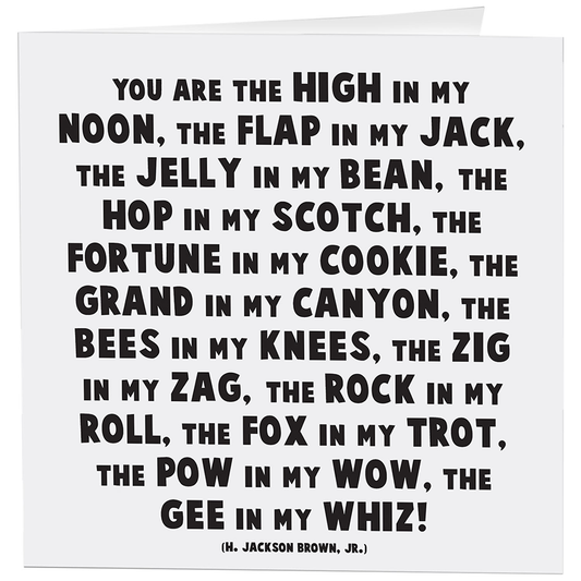 Quotable - Cards - 245- The High In My Noon - Love - (Brown)