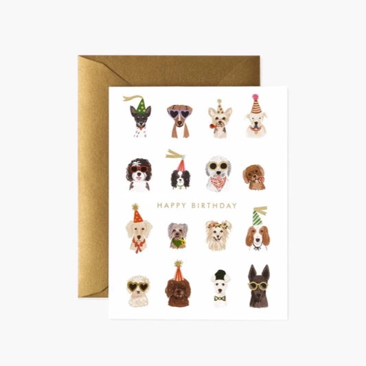 Rifle Paper Co. Party Pups Birthday Card